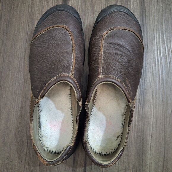Keen Loafers. Brown Leather Slip On Casual Loafer Shoes Men's Size 11.5M - Picture 5 of 7